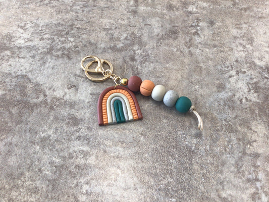 CYC-01 Clay Keychain - Fall Rainbow