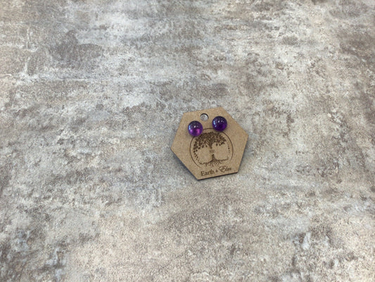 EAE 10 mm Amethyst Earrings