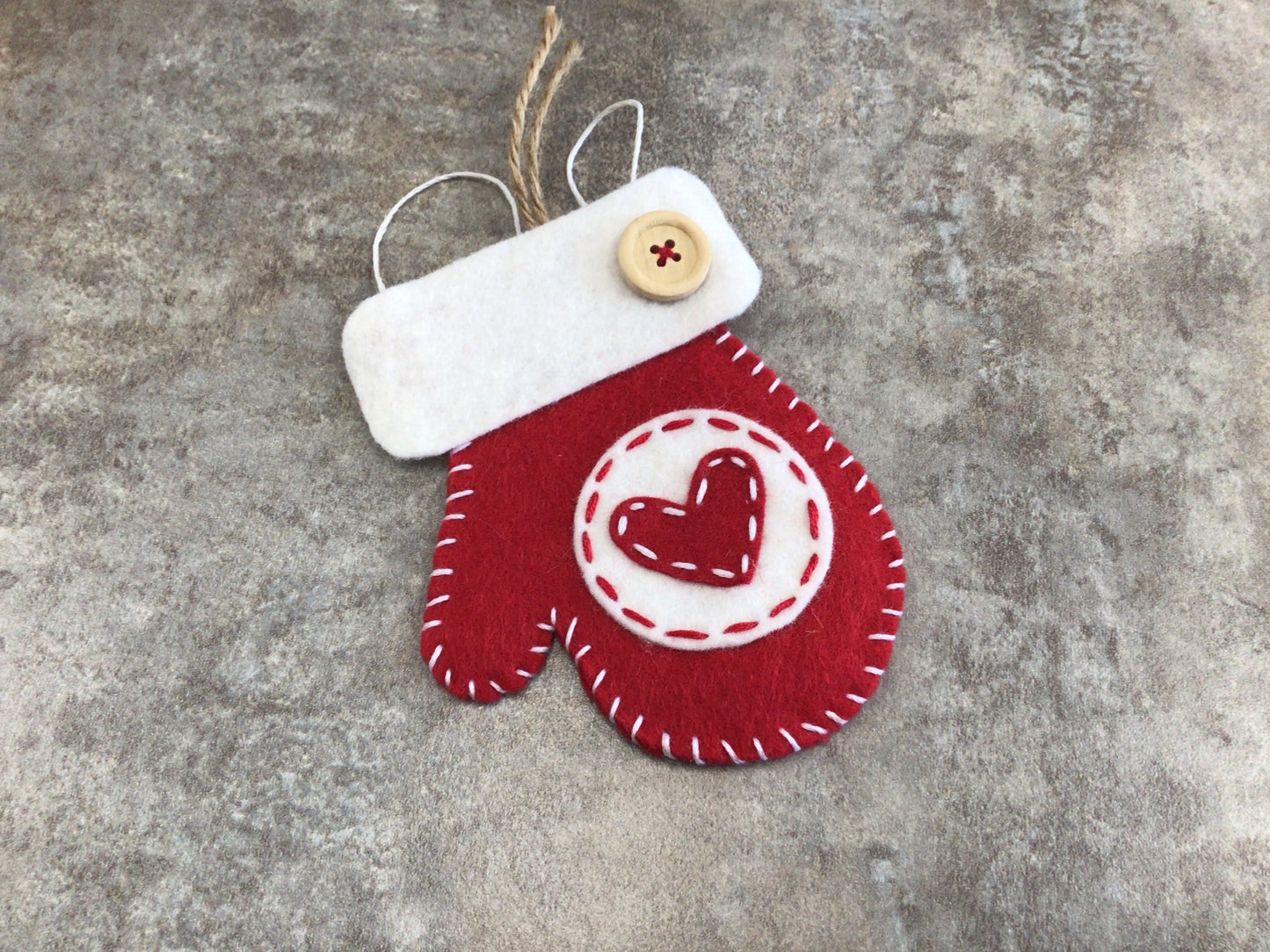 SBS-004 Gift Card Holder Mitten Ornament “Red”