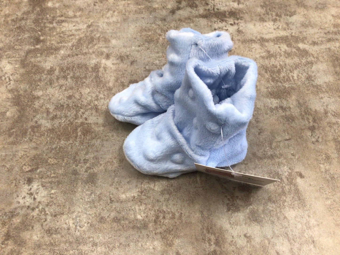 PPC Minky Baby Bootie - Baby Blue